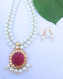 White Beads Necklace