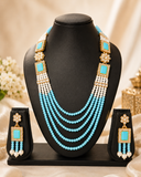 Sky Blue Pearl Layered Set