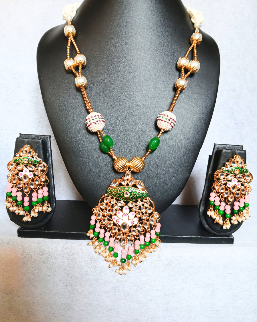 Pink Long Necklace