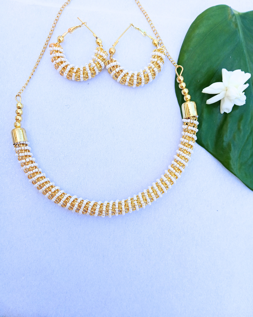 White Choker Necklace