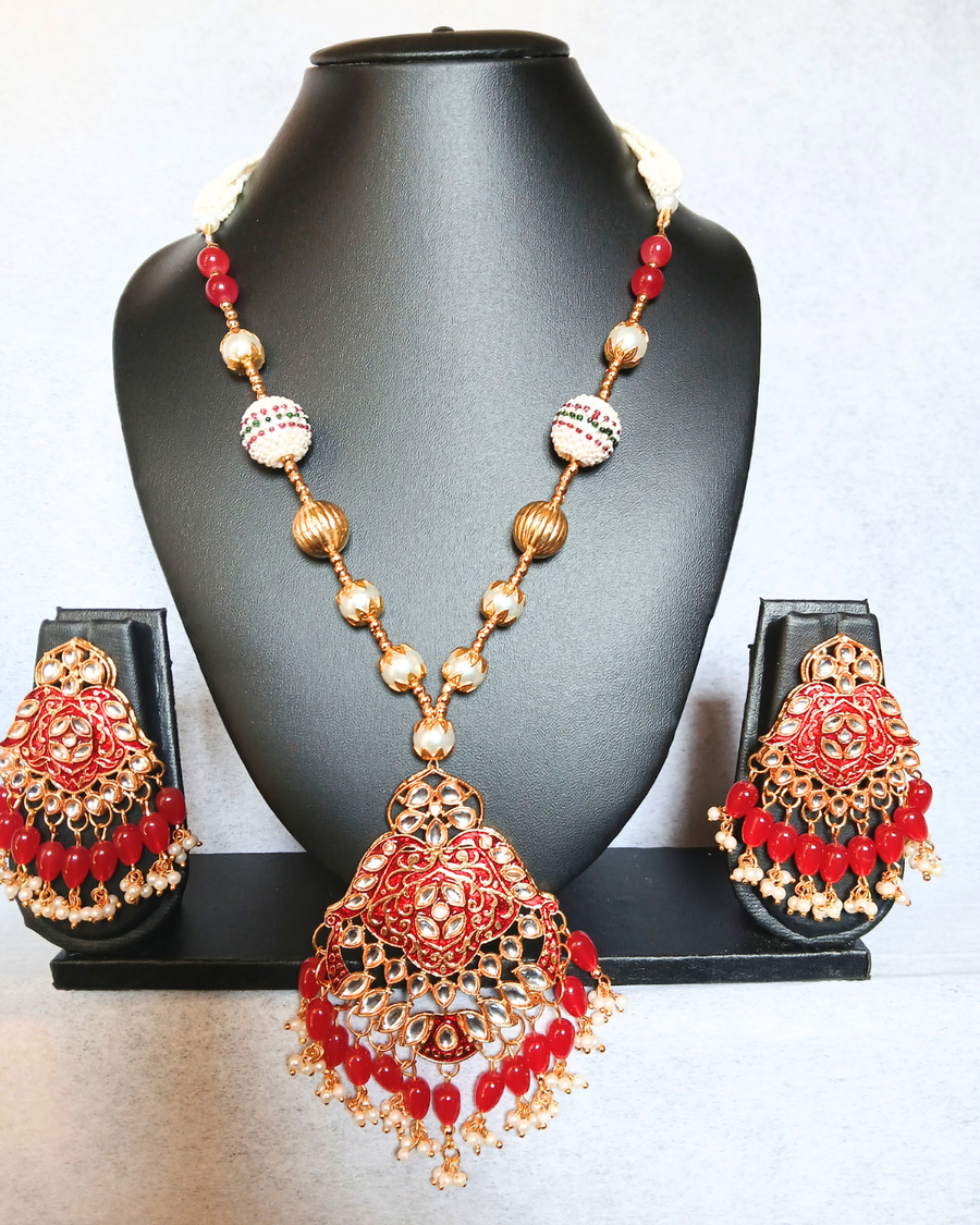 Red Long Necklace