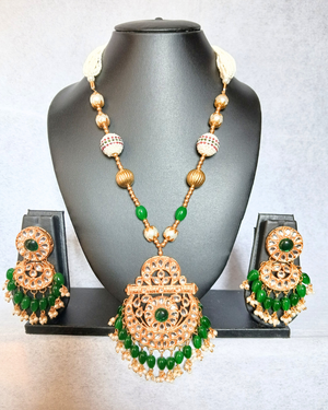 Green Long Necklace