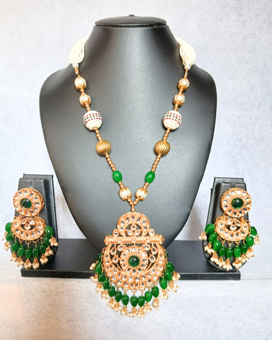 Green Long Necklace