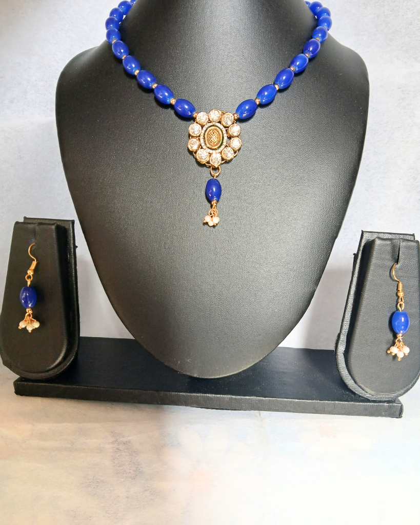 Blue Beads Necklace