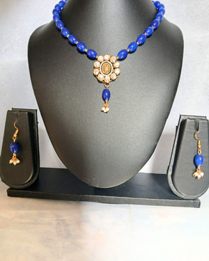 Blue Beads Necklace